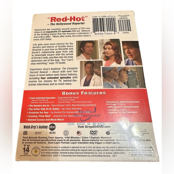 Grey’s Anatomy - The Complete Second Season Uncut - Picture 2 of 4